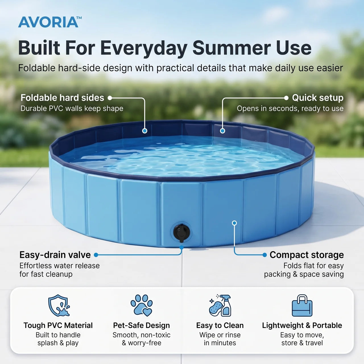 AVORIA™ CoolFold Dog Pool