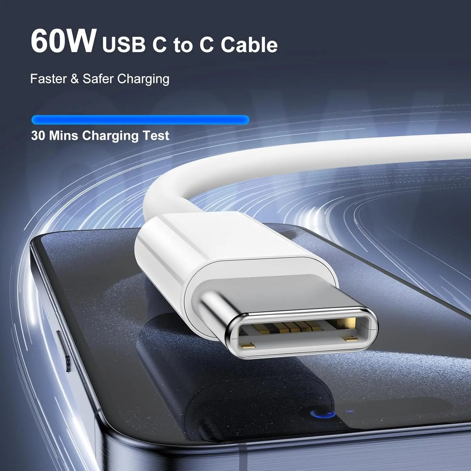 USB-C fast charging cable 2M